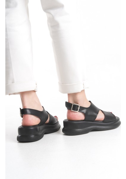 Yüksek Topuk Cilt Üstü Kapalı Yazlık Kadın Dolgu Topuk Sandalet Ayakkabı fırsatları