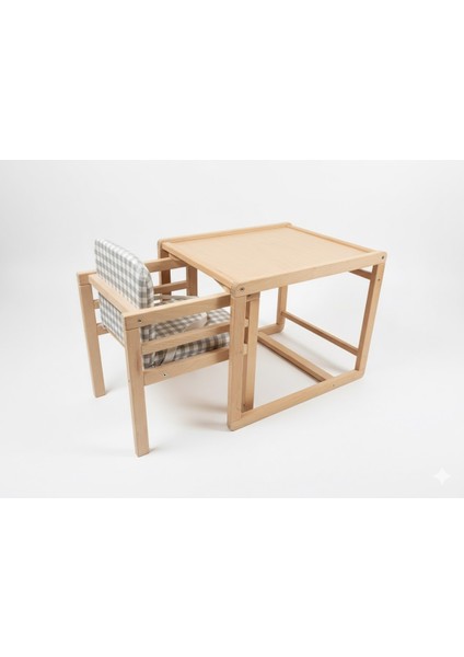 Ahşap Mama Sandalyesi -Etkinlik Masasınadönüşebilir 2'si1 Arada fırsatları