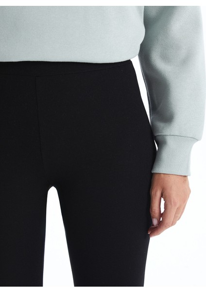 Yeni Sezon Kadın Beli Lastikli Ekstra Dar Fit Düz Tayt modelleri