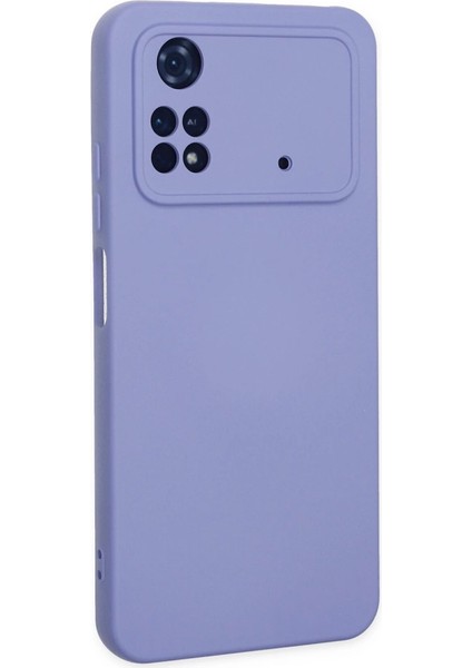 Xiaomi Poco M4 Pro 4g Kılıf Nano Içi Kadife Silikon - Lila modelleri