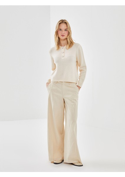 Yeni Sezon Polo Yaka Kadın Triko Kazak fiyatları