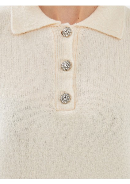 Yeni Sezon Polo Yaka Kadın Triko Kazak modelleri