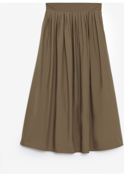 Yeni Sezon Beli Fermuarlı Kadın Pileli Etek fırsatları