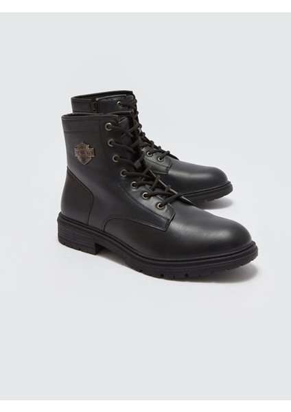 Yeni Sezon Bağcıklı Deri Görünümlü Erkek Bot modelleri