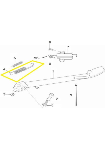 GV650 Yan Sehpa Yayı Büyük fiyatları