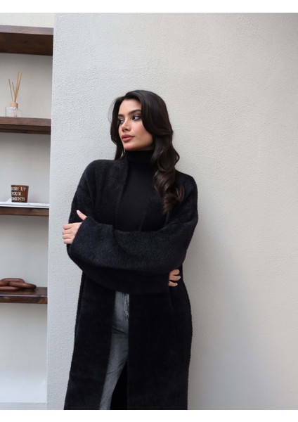 Yumoş Dokulu Şal Yaka Uzun Hırka fiyatları
