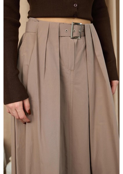 Kadın Kadın Pileli Kemerli Etek 20702 modelleri