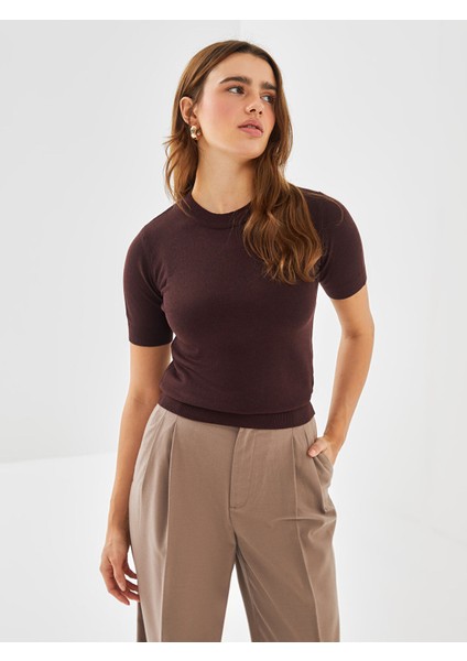 Yeni Sezon Bisiklet Yaka Kadın Triko Kazak