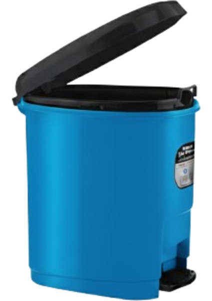 Pedallı Renkli Plastik Çöp Kutusu 32X31X21 cm 9 Lt.