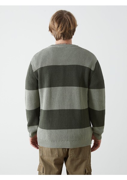 Yeni Sezon Bisiklet Yaka Uzun Kollu Renk Bloklu Erkek Triko Kazak fırsatları