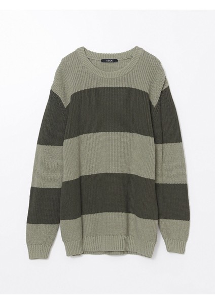 Yeni Sezon Bisiklet Yaka Uzun Kollu Renk Bloklu Erkek Triko Kazak indirimleri