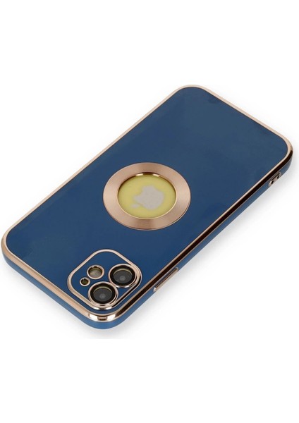 Iphone 12 Kılıf Store Silikon - Mavi modelleri