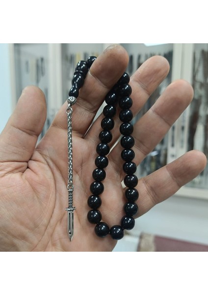 Kasatura Püsküllü Gürcistan Oltu Taşı Tesbih 9 mm fiyatları