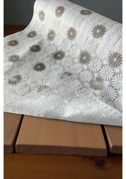 Pvc Şeffaf Kaplama Kaydırmaz Dolap Içi Kaymaz Dantel Raf Örtüsü - 1009-G-ÇIÇEK fırsatları