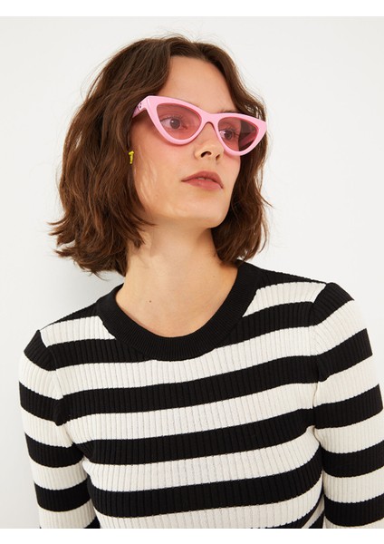 Yeni Sezon Bisiklet Yaka Çizgili Uzun Kollu Kadın Triko Kazak indirimleri
