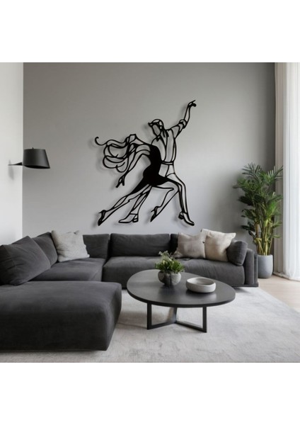 Metal Dansçı Figürü Duvar Dekoru – Modern Çift Dans Metal Tablo Salon Antre Ofis Dekorasyon fırsatları