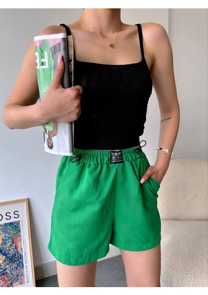 Nrtmsa Armalı Keten Şort Yeşil S251003 (Beden: L) modelleri