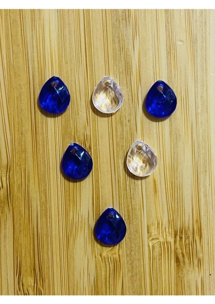 Oya, Abiye, Havlu, Takı, Örgü Vb. El Işleme Plastik Gözyaşı Damla Boncuk. 25GR. Tahmini 195 Adet.