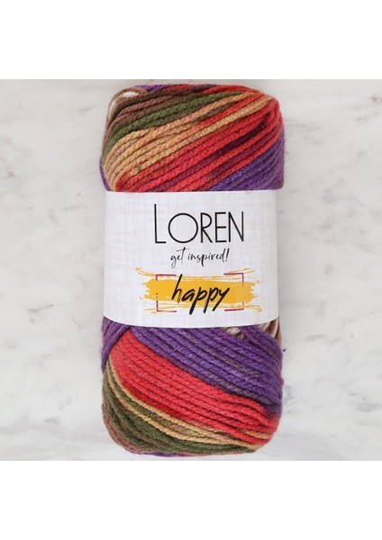 Loren Happy Ebruli El Örgü Ipi - RH014 - 34299