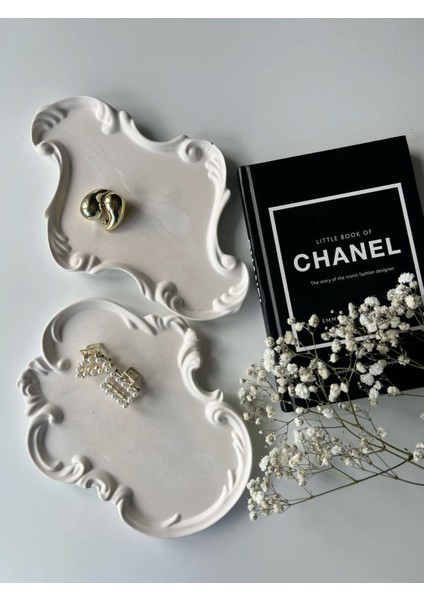 Beton Klasik Formlu Dekoratif Tepsi 2’li modelleri