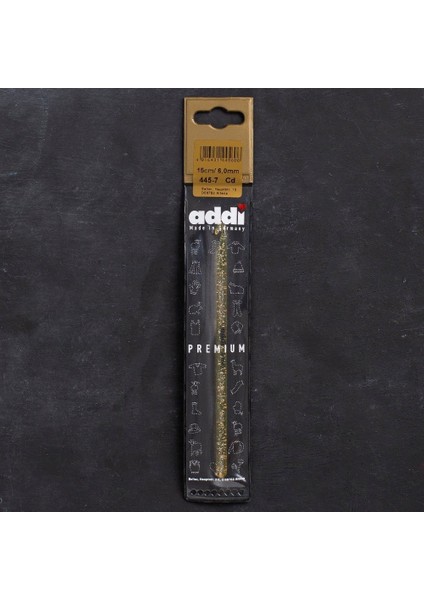 Addi Champagner 6mm 15CM Plastik Simli Yün Tığ - 4