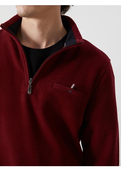 Yeni Sezon Dik Yaka Erkek Sweatshirt modelleri