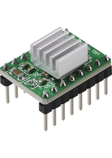 A4988 2A Yeşil Step Motor Sürücü Alüminyum Soğutuculu