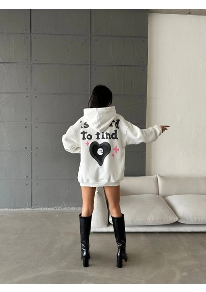 Nrtmsa 3 Iplik Şardonlu Oversize True Baskılı Sweat Beyaz (Beden: M) fiyatları