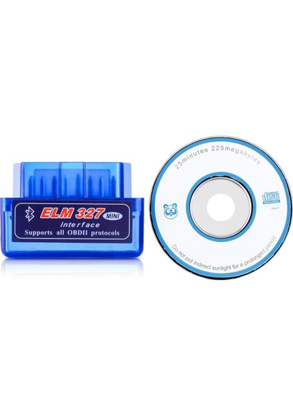 ELM327 Obd2 + CD Ile Bluetooth Araç Arıza Tespit Cihazı