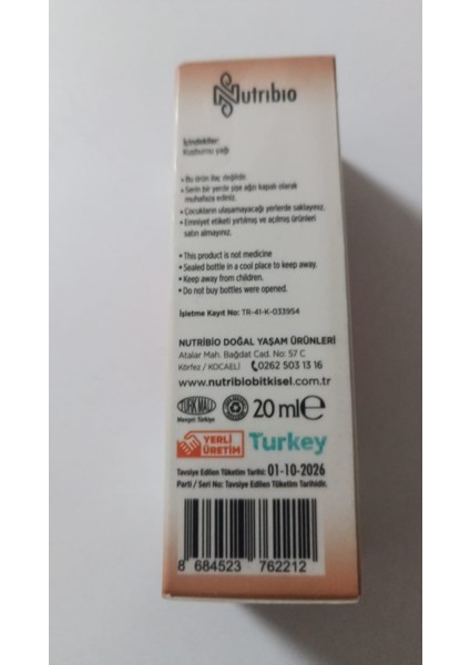 Soğuk Sıkım Kuşburnu Yağı 20ML fiyatları