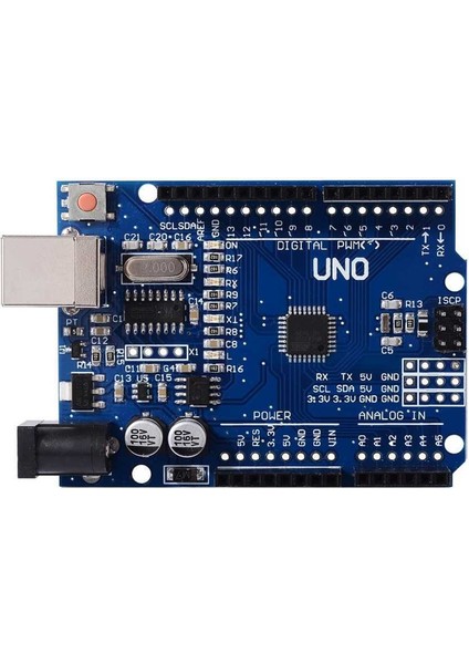 Arduino Uno R3 Klon USB Chip CH340 + USB Kablo fiyatları