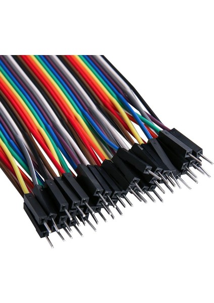 3X40 Adet Jumper Kablo , Erkek Dişi, Kablo Geçmeli Köprü 28AWG Te fiyatları