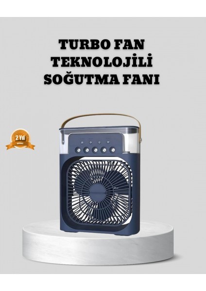 Sessiz Çalışan Turbo Fan Güçlü Hava Akışlı Masa Üstü Vantilatör