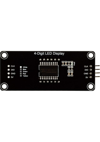 Noktalı 4 Digit LED Display Saat Modül TM1637 - Beyaz fiyatları