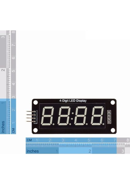 Noktalı 4 Digit LED Display Saat Modül TM1637 - Beyaz modelleri