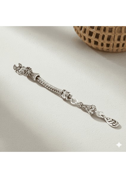 Buğday Temalı Foxtail Zincirli Tek Kamçılı Kararmaz Metal Püskül fiyatları