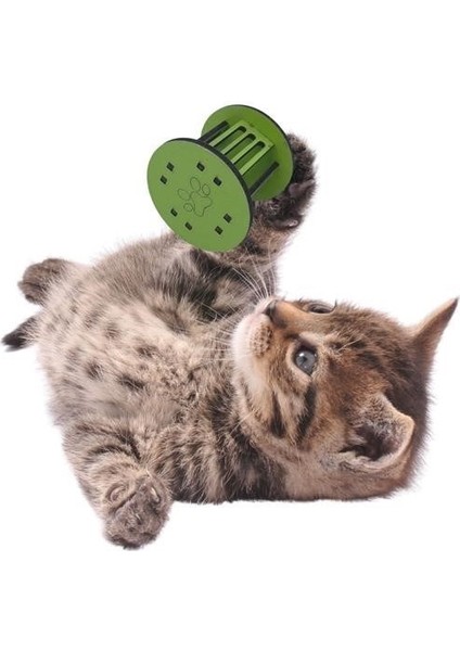 Buffer® Mini Silindir Eğlenceli Renkli Sağlam Küçük Pati Izi Şekilli Kedi Oyuncağı fırsatları