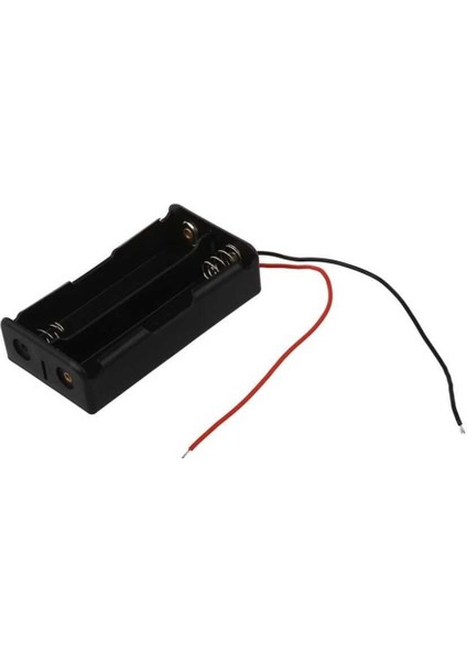 2'li 18650 Pil Yuvası Kablolu Seri Bağlı