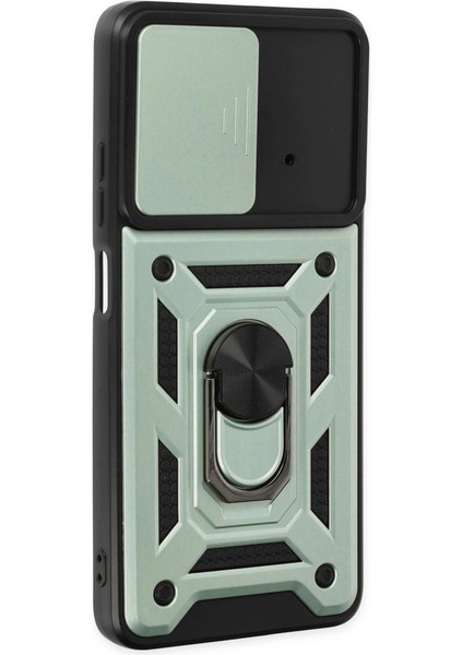 Xiaomi Poco X4 Pro 5g Kılıf Pars Lens Yüzüklü Silikon - Yeşil fiyatları