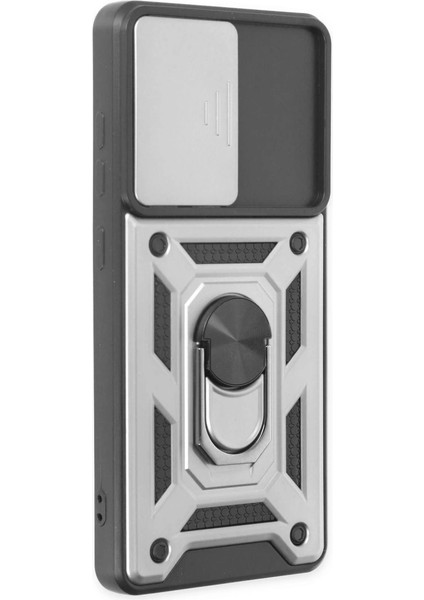 Samsung Galaxy S20 Fe Kılıf Pars Lens Yüzüklü Silikon - Gümüş fiyatları