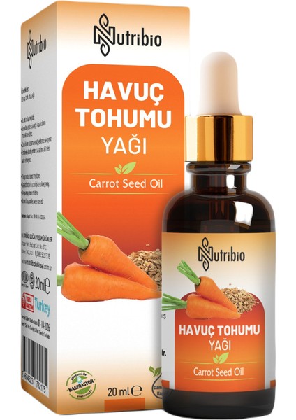 Soğuk Sıkım Havuç Tohumu Yağı 20ML