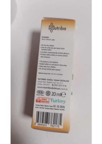 Soğuk Sıkım Havuç Tohumu Yağı 20ML fiyatları