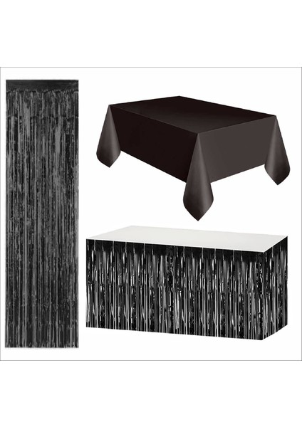 Siyah Masa Örtüsü, Siyah Masa Eteği, Siyah Arka Fon