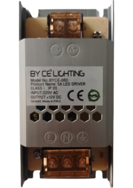 60W Ultra Slim Alüminyum LED Trafosu 5A 12V fiyatları