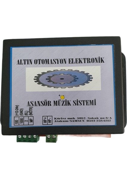 12 - 24V Asansör Müzik Sistemi Sd Kart ve Hoparlör Dahil Bütün A modelleri