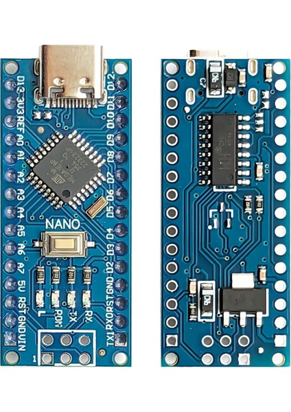 Arduino Nano CH340 Chip Klon - Type C Lehimlenmiş fiyatları