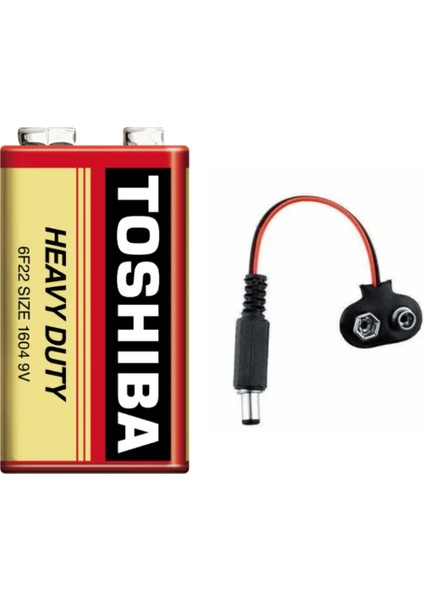 Toshiba 9 Volt Pil + 9V Pil Jakı Arduino Uyumlu