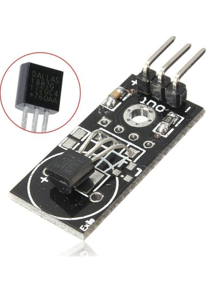 DS18B20 Isı Sıcaklık Sensörü Modülü