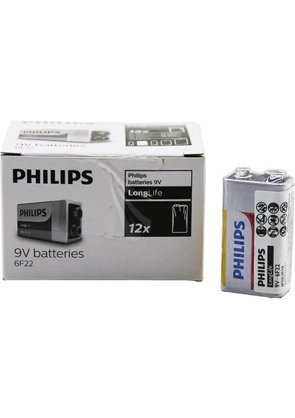 Phılıps 9V Pil 12PCS (5358)