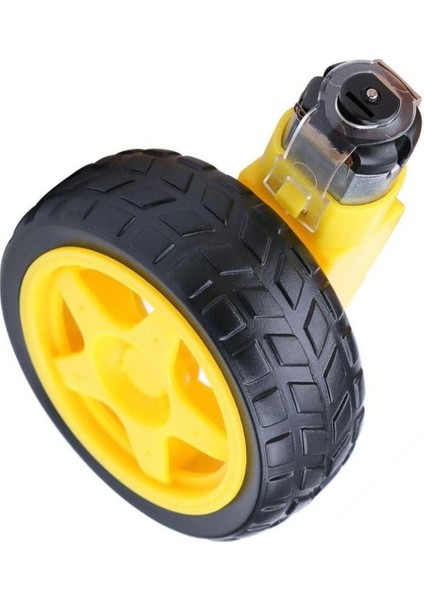 4 Adet Akıllı Robot Arduino 6V 250 Rpm Dc Motor ve Tekerlek Set